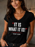 Women's Fitted V-Neck T-Shirt