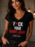 Women's Fitted V-Neck T-Shirt