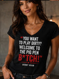 Women's Fitted V-Neck T-Shirt